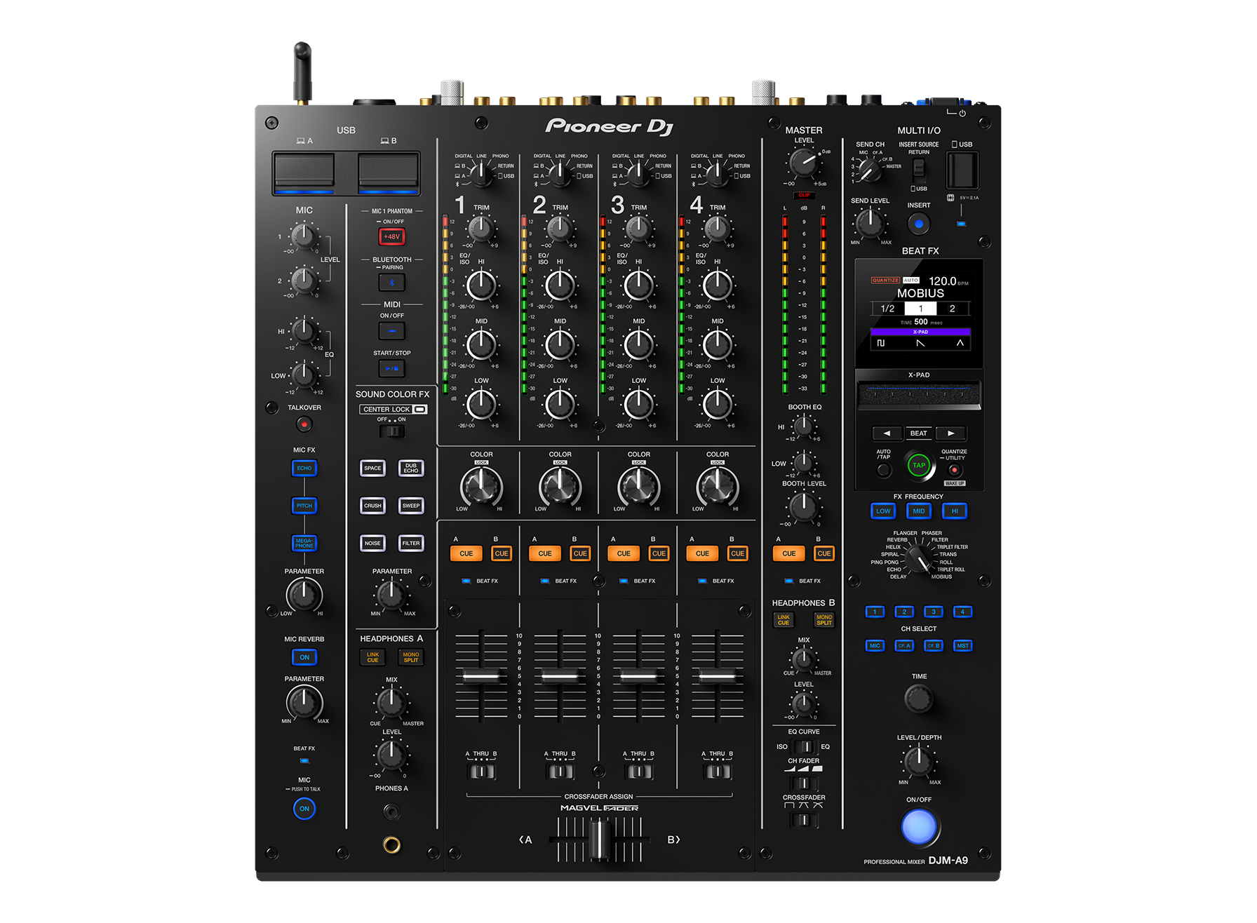 Pioneer DJ DJM-A9 4 Kanal Profesyonel DJ Mikser